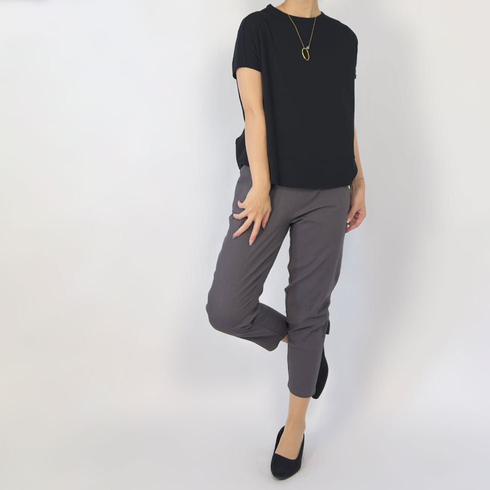 コットンテーパードパンツ