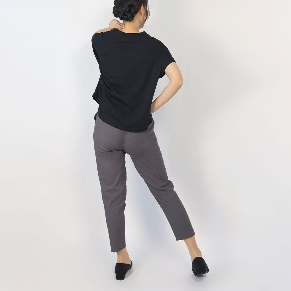 コットンテーパードパンツ