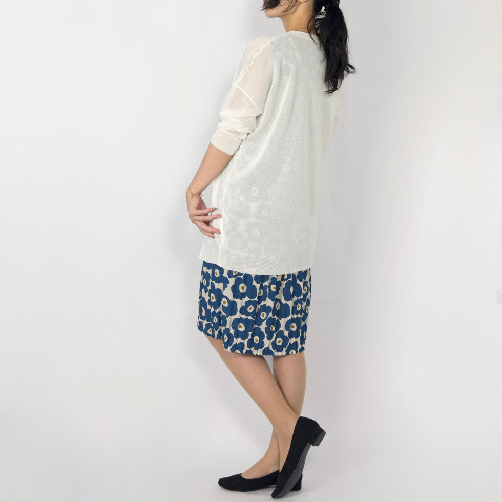 シアー長袖カーディガン