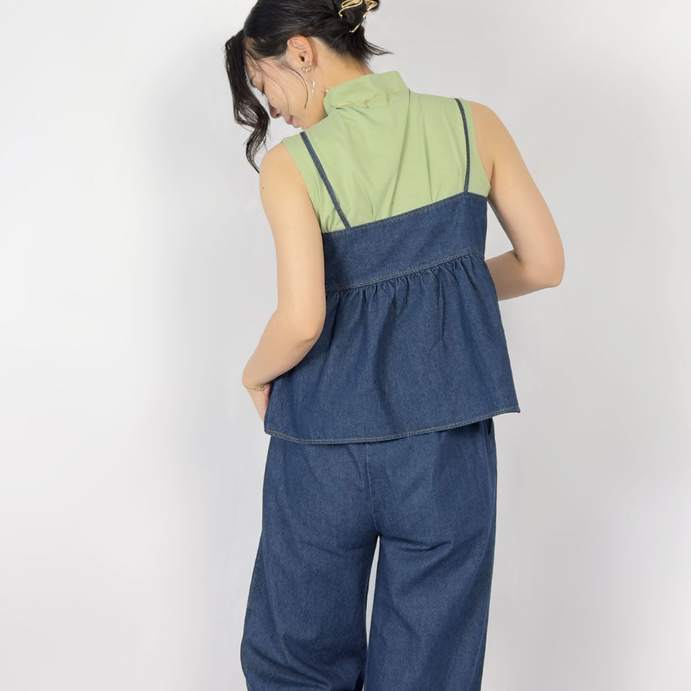 デニムセットアップ(ビスチェ&パンツ)