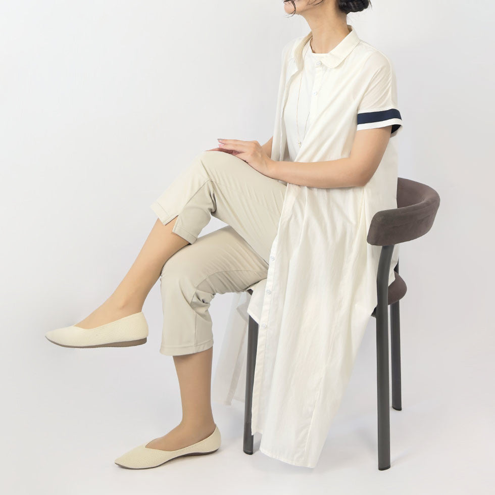 ルナクール接触冷感日本製クロップドパンツ