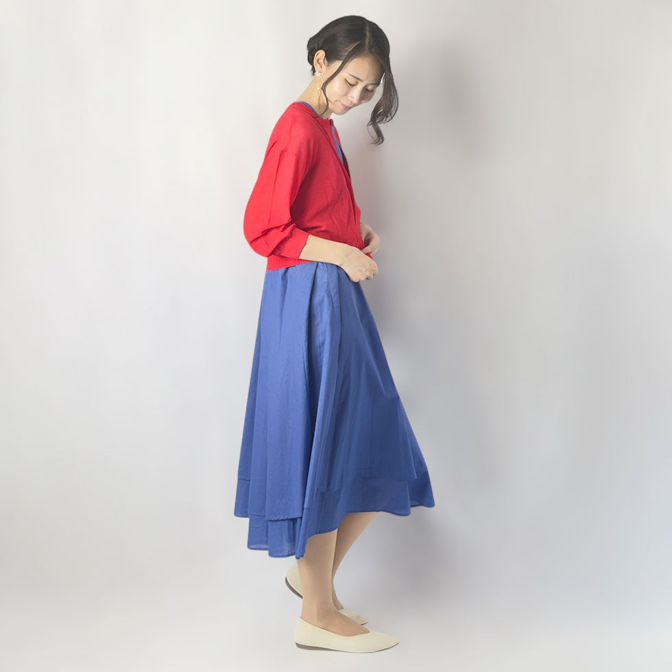 フロントジップシアーカーディガン