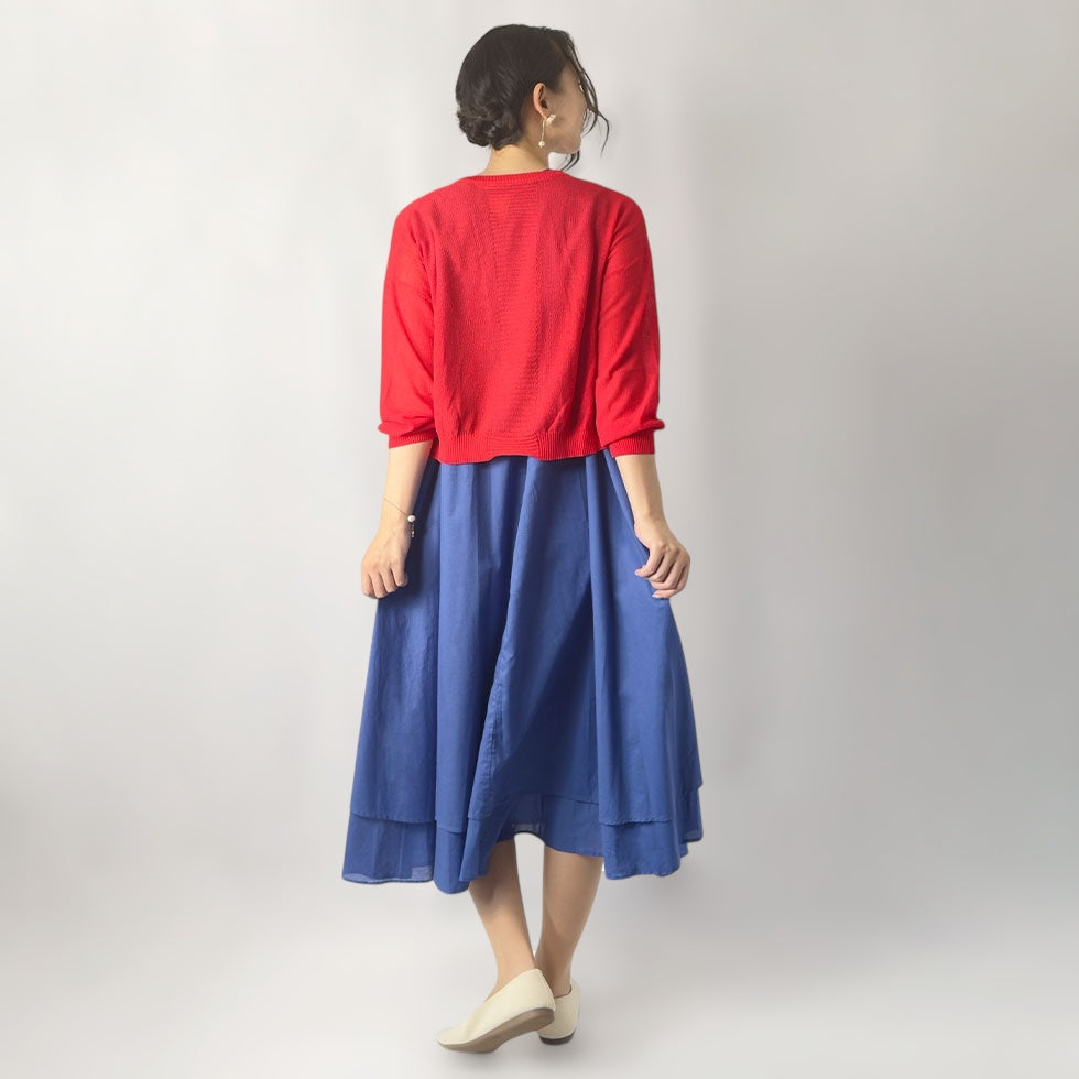 フロントジップシアーカーディガン