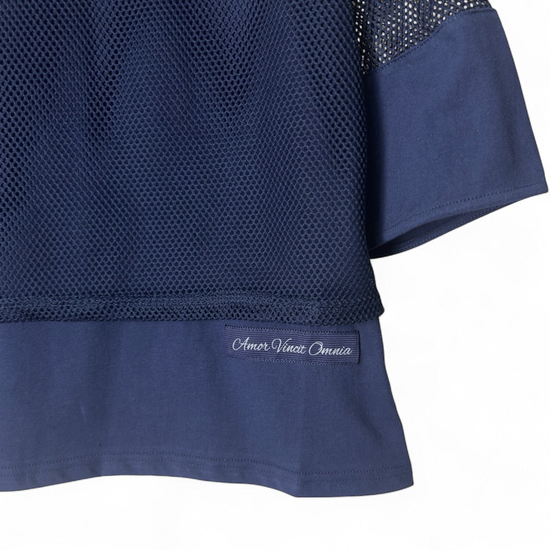 メッシュ切替デザインTシャツ