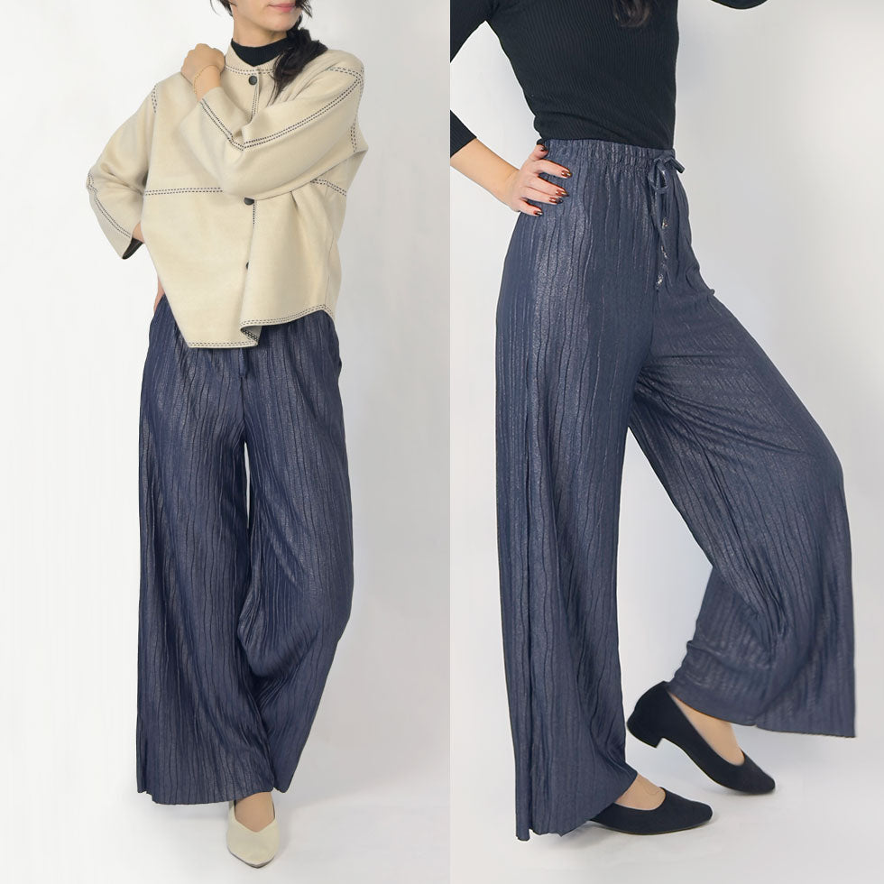 [50%OFF]ラメワイドパンツ