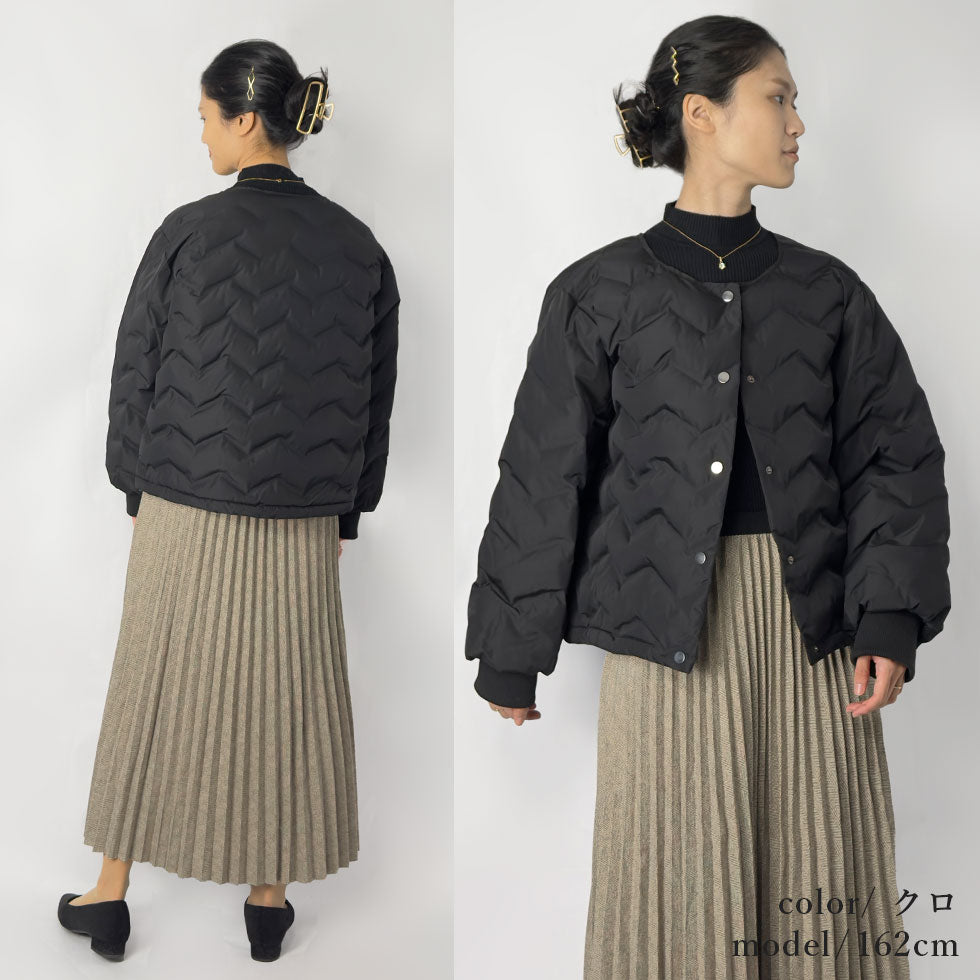 [40%OFF]シンクラウド中綿波型キルティングジャケット