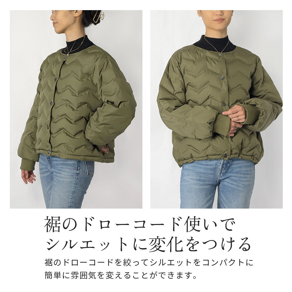 [40%OFF]シンクラウド中綿波型キルティングジャケット