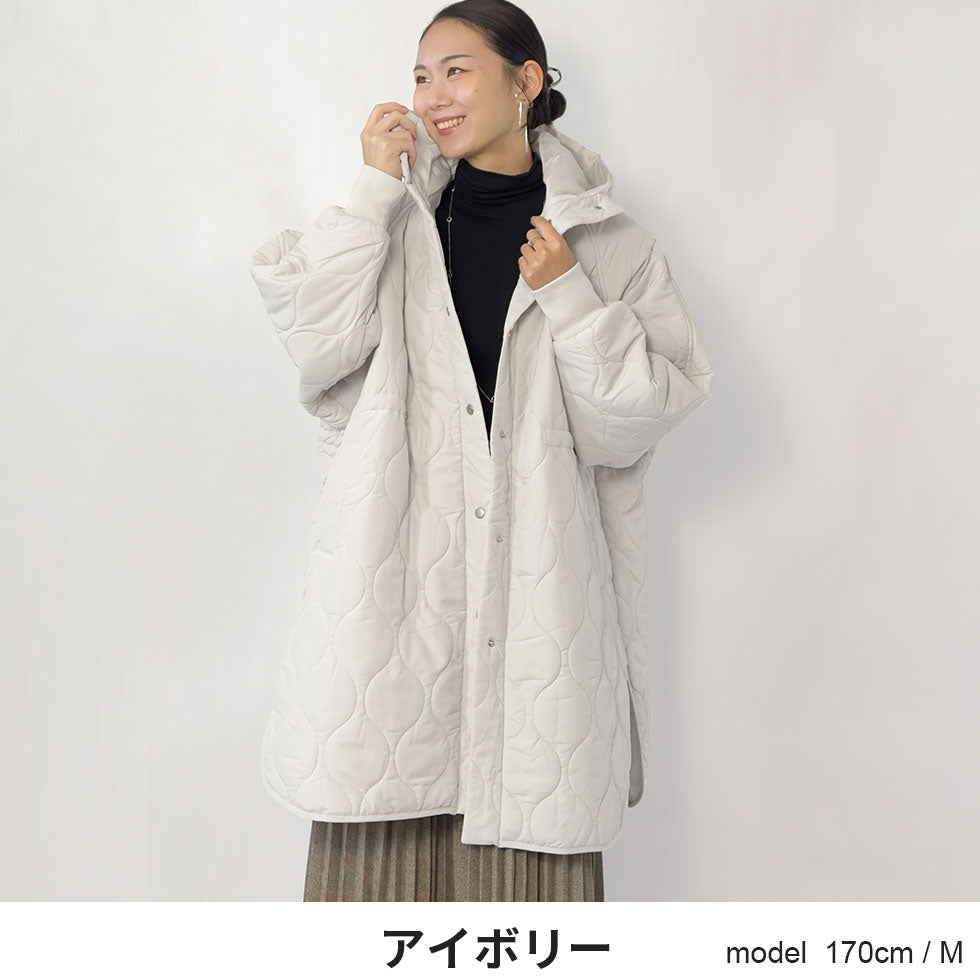 [40%OFF]ラグランオーバーサイズキルティングコート