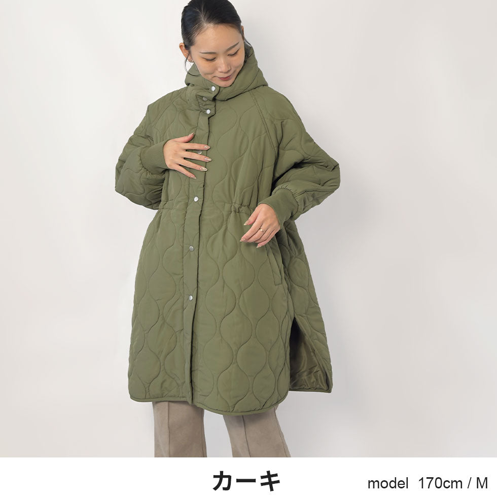 [40%OFF]ラグランオーバーサイズキルティングコート