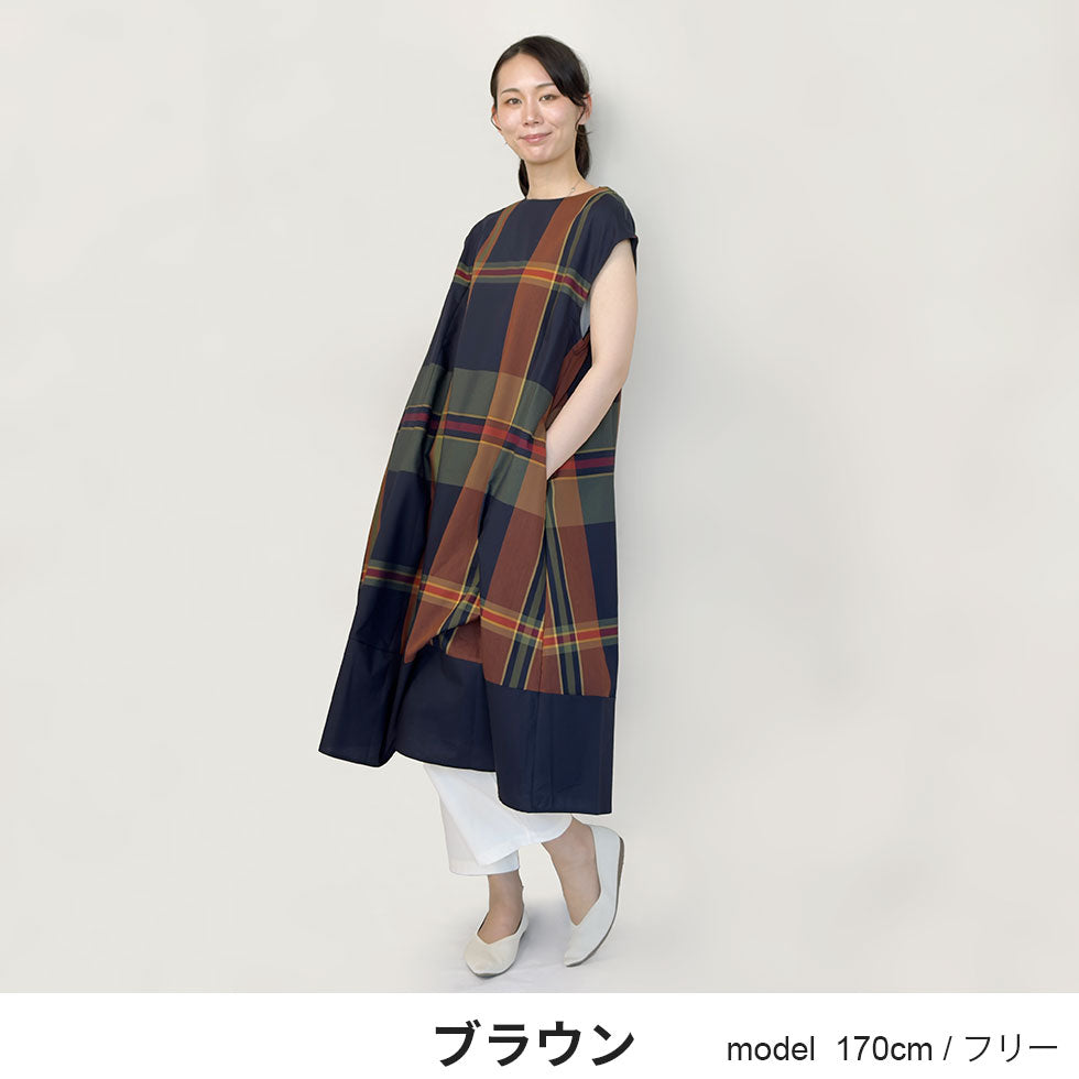 チェック柄ノースリーブＯＰ